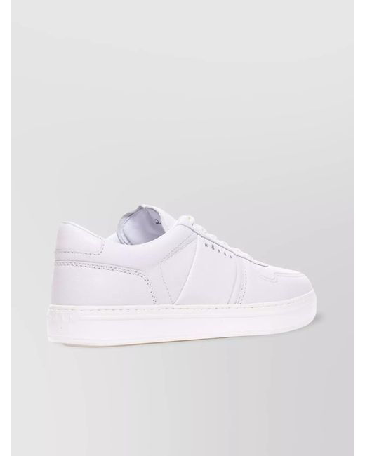Hogan White Leather Low-Top Sneakers for men