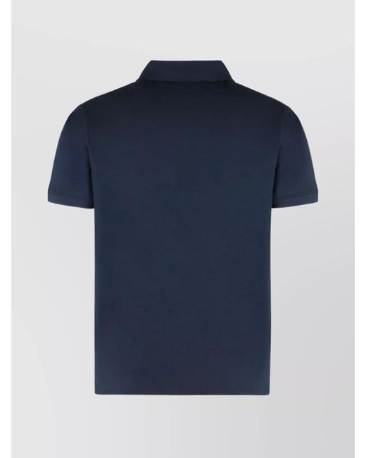 Paul & Shark Blue Cotton Piqué Short-Sleeve Polo Shirt for men