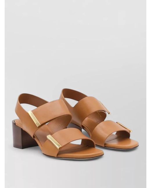 Tod's Brown Leather Sandals