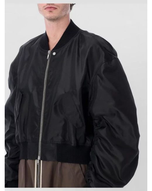 Rick Owens Black Secchia Flight Jacket for men