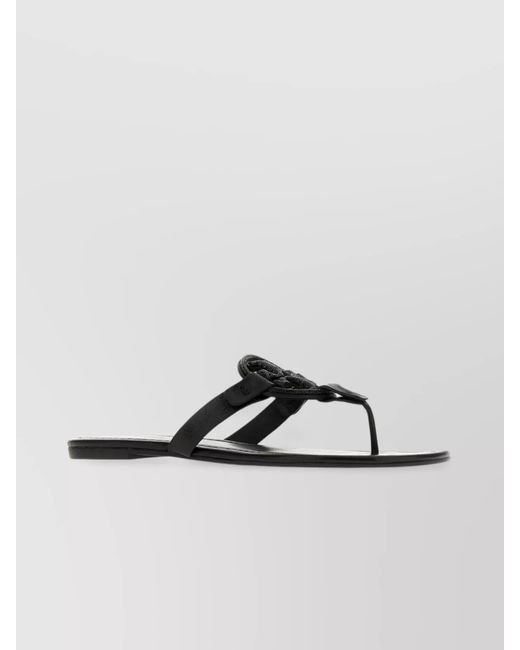 Tory Burch Metallic Leather Thong Sandals
