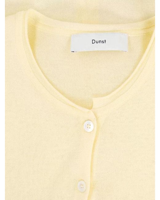 DUNST Yellow Long Sleeve Round Neck Knit Top