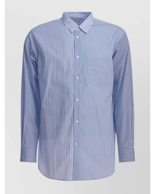 Comme des Garçons Blue Cotton Shirt for men