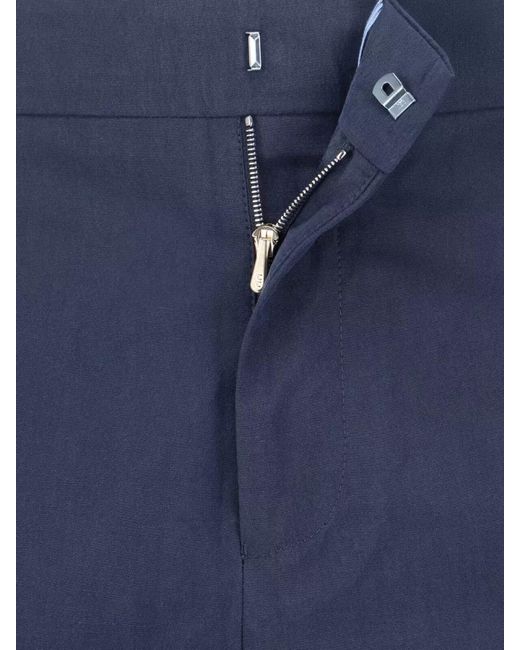 Paul Smith Blue Tailored Shorts Belt Loops And Pockets for men