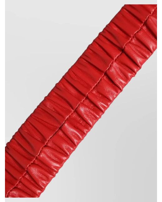 Dolce & Gabbana Red Leather Belt