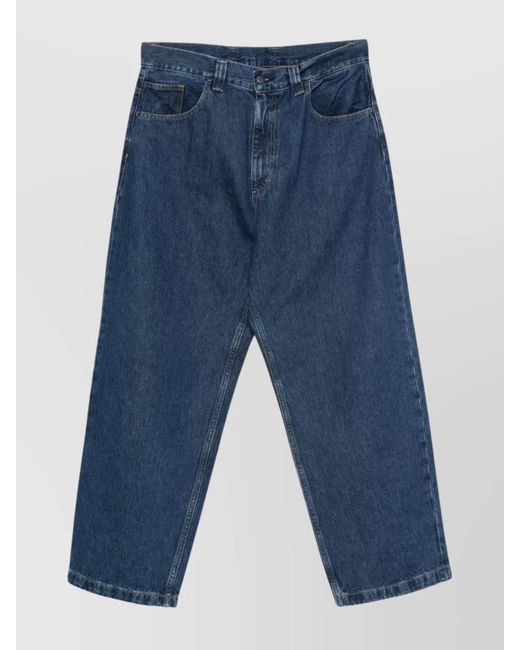 Carhartt Blue Denim Straight-Leg Jeans for men