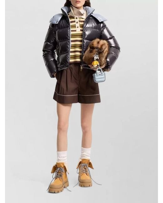 Moncler Gray Niveole Short Down Jacket