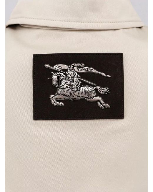 Burberry Natural Cotton Short Trench Coat