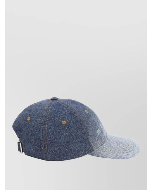 Marni Blue Denim Baseball Cap for men