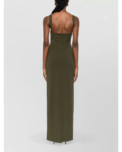 Solace London Green Joni Square Neck Sleeveless Maxi Dress