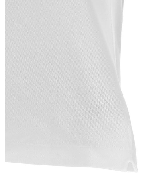Lacoste White Cotton Polo Shirt for men