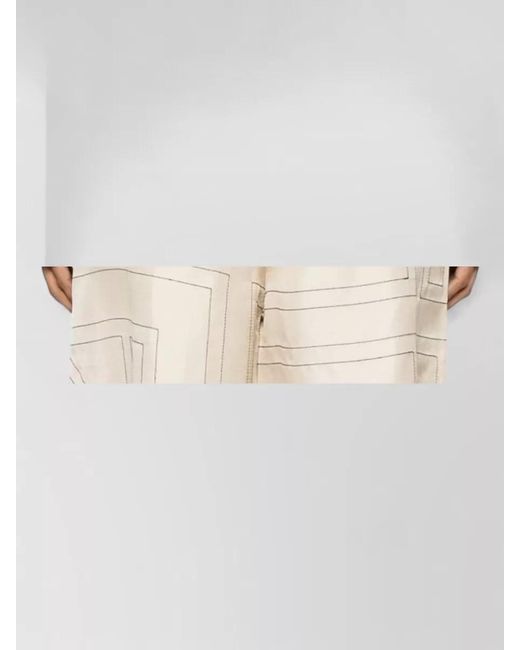 Totême Natural Silk Monogram Printed Pajama Shirt