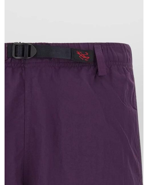 Gramicci Purple Utility Bermuda Shorts Featuring Back Side Pockets for men