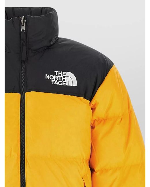 The North Face Yellow Retro Nuptse Down Jacket Color Block for men