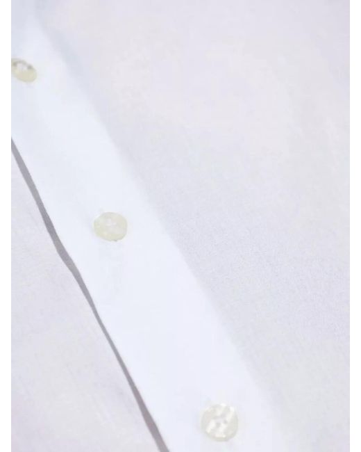 Etro White Cotton Jacquard Shirt for men