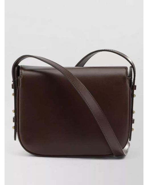 Soeur Brown Bellissima Leather Small Crossbody Bag