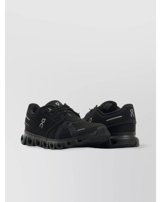 On Shoes Black Mesh Low-Top Sneakers
