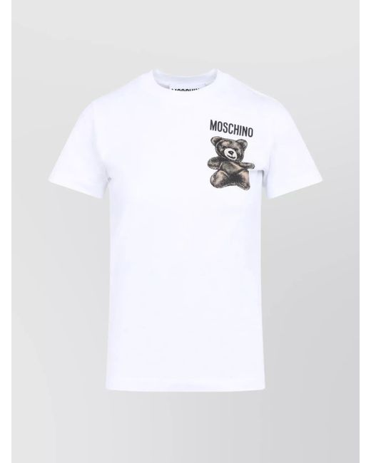 Moschino White Cotton T-Shirt
