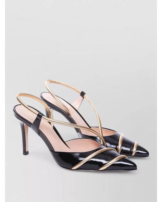 Gianvito Rossi Metallic Lamb Leather High Heel Sandals