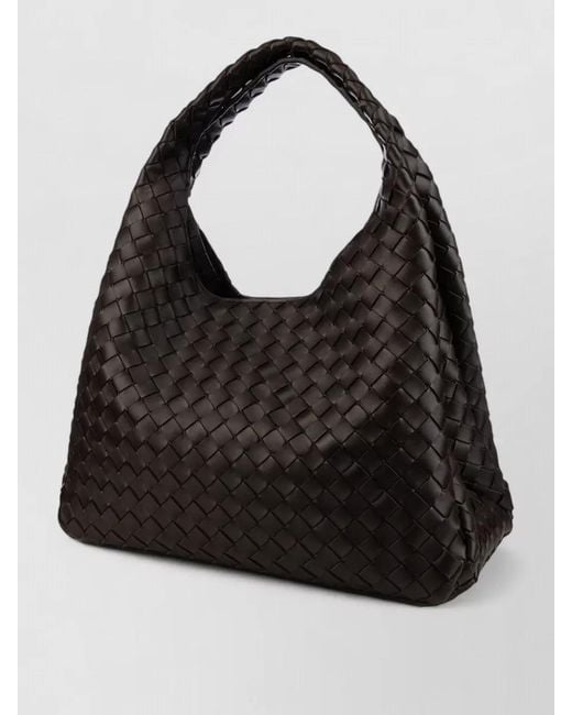 Bottega Veneta Black Slouchy Tote Bag Top Handle Weave