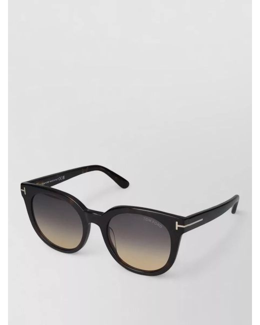 Tom Ford Black Sunglasses Ft1109 Cat Eye Gradient Lenses