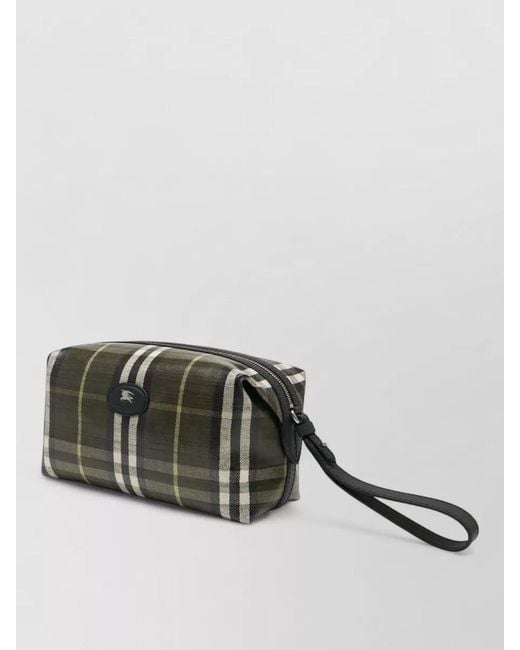 Burberry Multicolor Ms Highlands Cotton Clutch Bag Wrist Strap for men