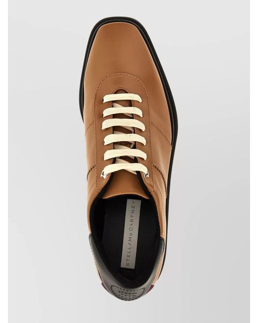 Stella McCartney Brown Sneak-Elyse Wedge Sneakers