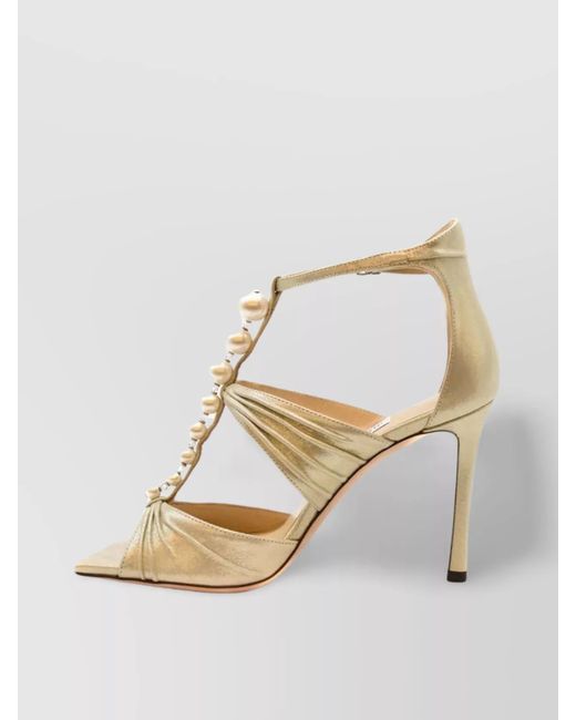 Jimmy Choo Metallic Leather Sandals