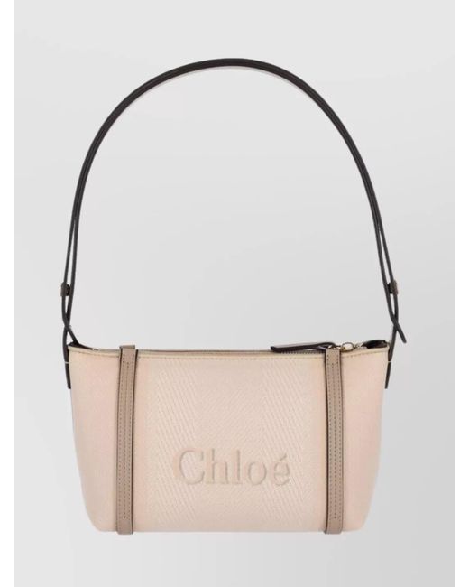Chloé Natural Carry Canvas Shoulder Bag