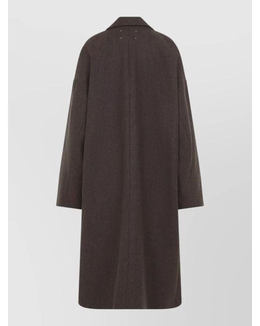 Maison Margiela Multicolor Oversize Coat Checked Pattern Long Sleeves