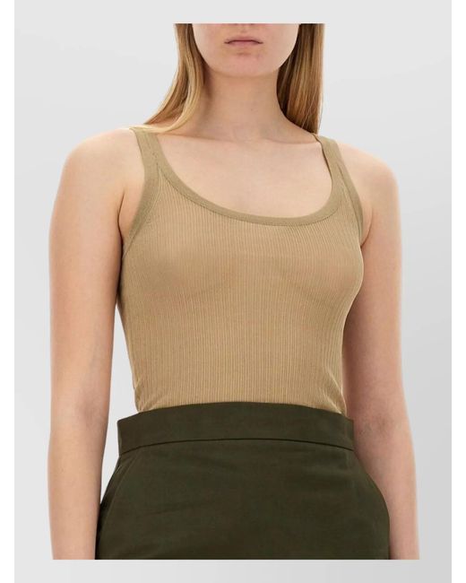 Max Mara Green Silk Tank Top