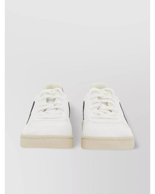 Veja Natural V-10 Sneakers With Contrast Heel Tab
