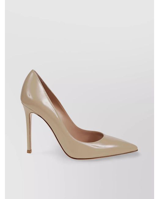 Gianvito Rossi Natural Leather Pointed-Toe Pumps