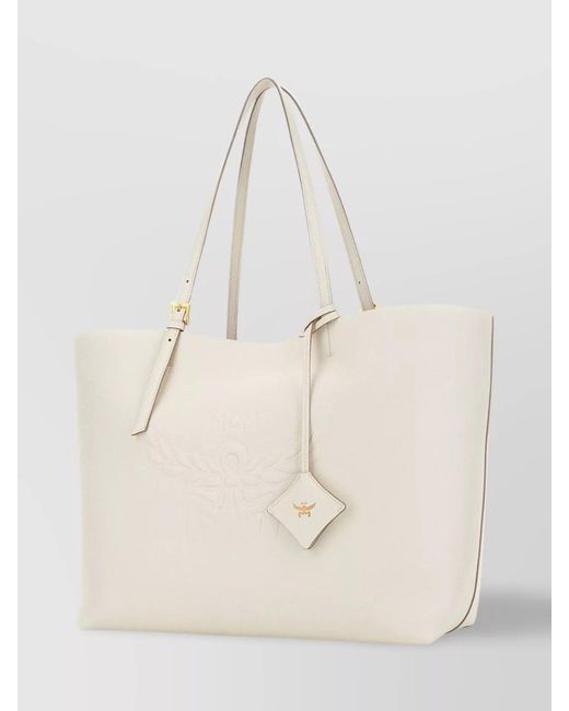 MCM Natural Himmel Large Leather Tote Bag