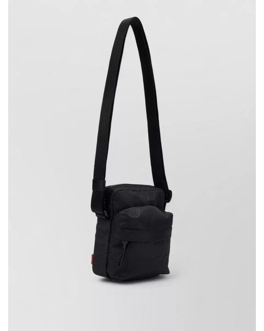 Boss White Technical Fabric Shoulder Bag for men