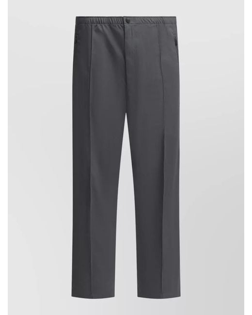 Needles Gray Cavalry Twill Straight-Leg Trousers for men