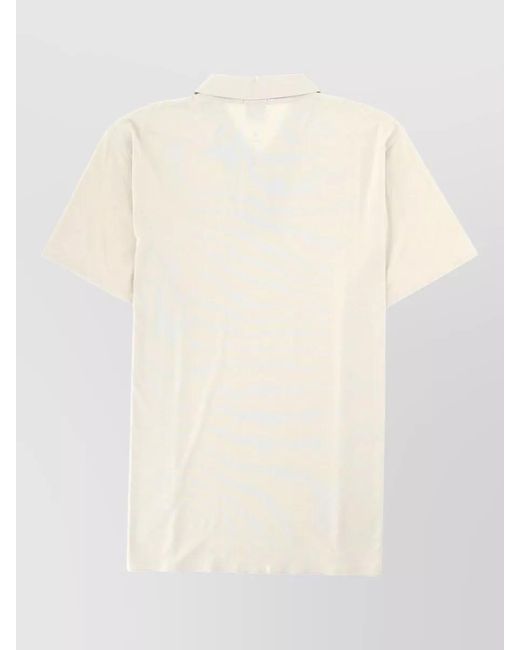 Boss Natural Short Sleeve Polo Collar Knit Top for men
