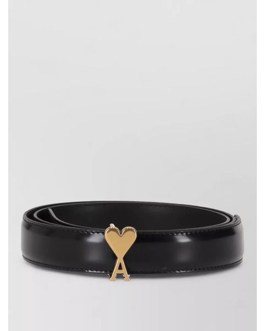 AMI Gray Leather Belt