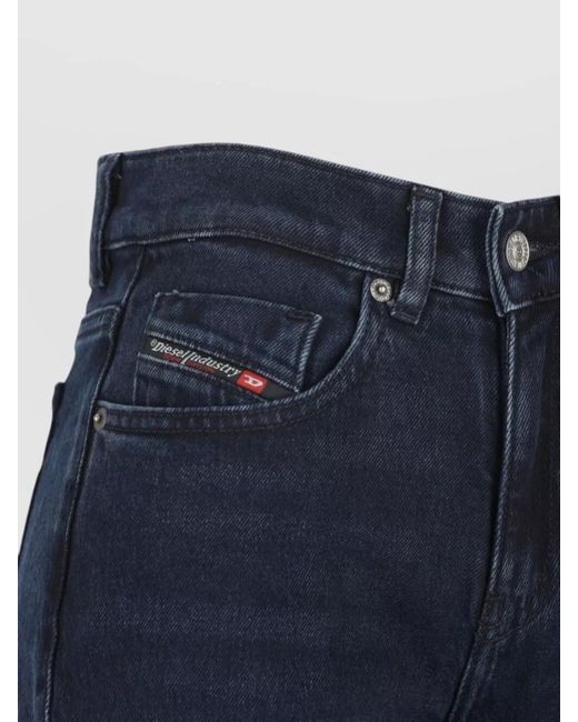 DIESEL Blue Straight-Leg Denim Jeans