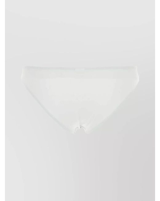 Eres White Stretch Nylon Bikini Bottom