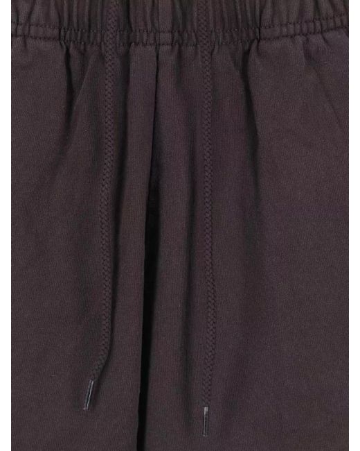 Sporty & Rich Gray Tailored Straight Shorts Back And Side Pockets