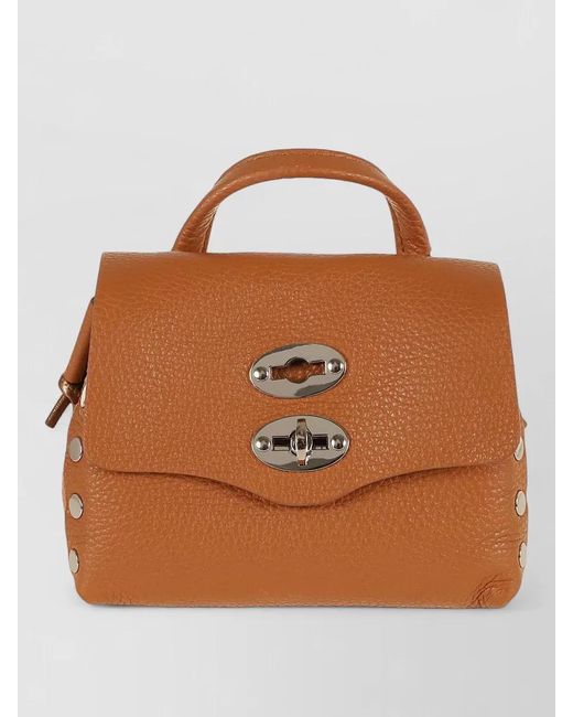 Zanellato Brown Daily Night Mini Bag Top Handle
