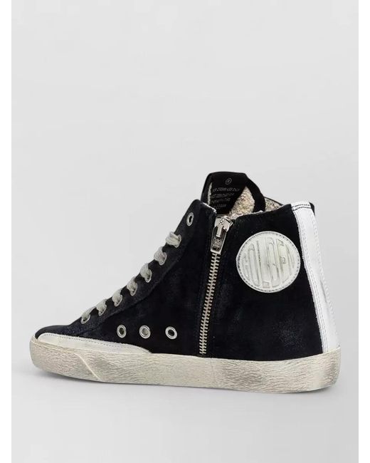 Golden Goose Deluxe Brand Black Leather High-Top Sneakers
