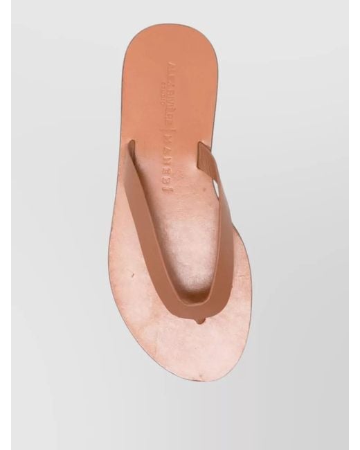 Manebí Multicolor Leather Flat Sole Open Toe Sandals