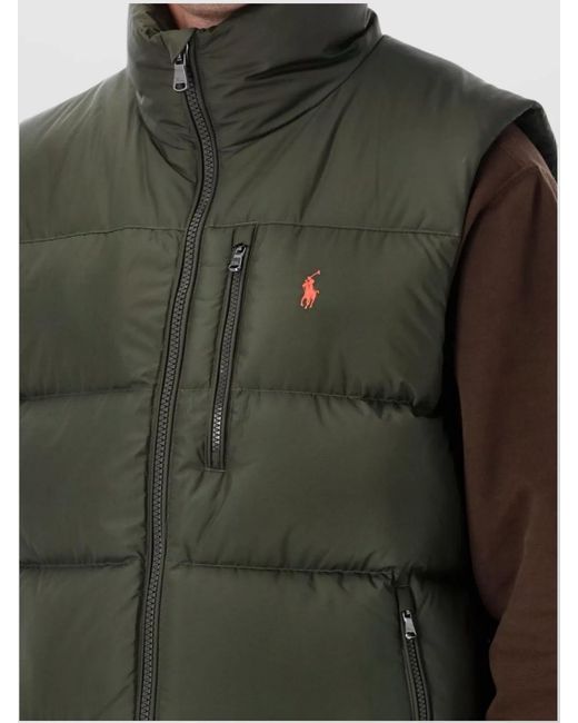 Polo Ralph Lauren Green Quilted Puffer Vest for men