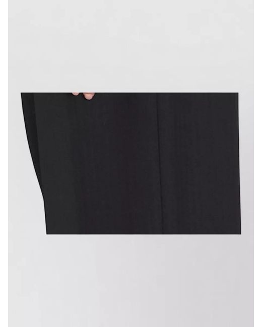 Loewe Black Ribbed Cropped Relaxed-Fit Knitted Top
