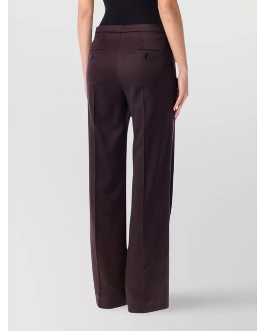 Magda Butrym Blue Wool Straight-Leg Tailored Trousers