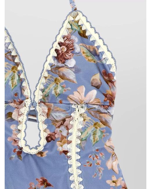Zimmermann White Awaken Halter Neck One Piece Swimsuit