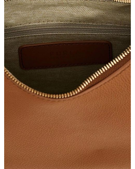 Furla White Small Leather Shoulder Bag