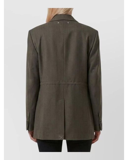 Golden Goose Deluxe Brand Green Double-Breasted Jacket